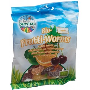 Ökovital Frutti-Worms ohne Gelatine (100g)