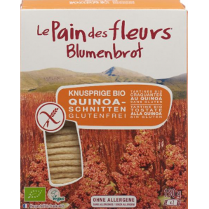 Le Pain des fleurs Blumenbrot Knusprige Bio Quinoa-Schnitten (150g)