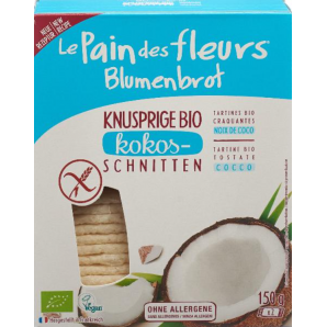 Le Pain des fleurs Blumenbrot Knusprige Bio Kokos-Schnitten (150g)