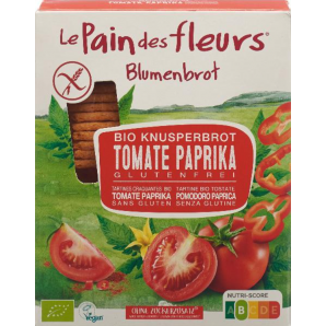 Le Pain des fleurs Blumenbrot Apéro Bio Knusperbrot Tomaten-Paprika (150g)