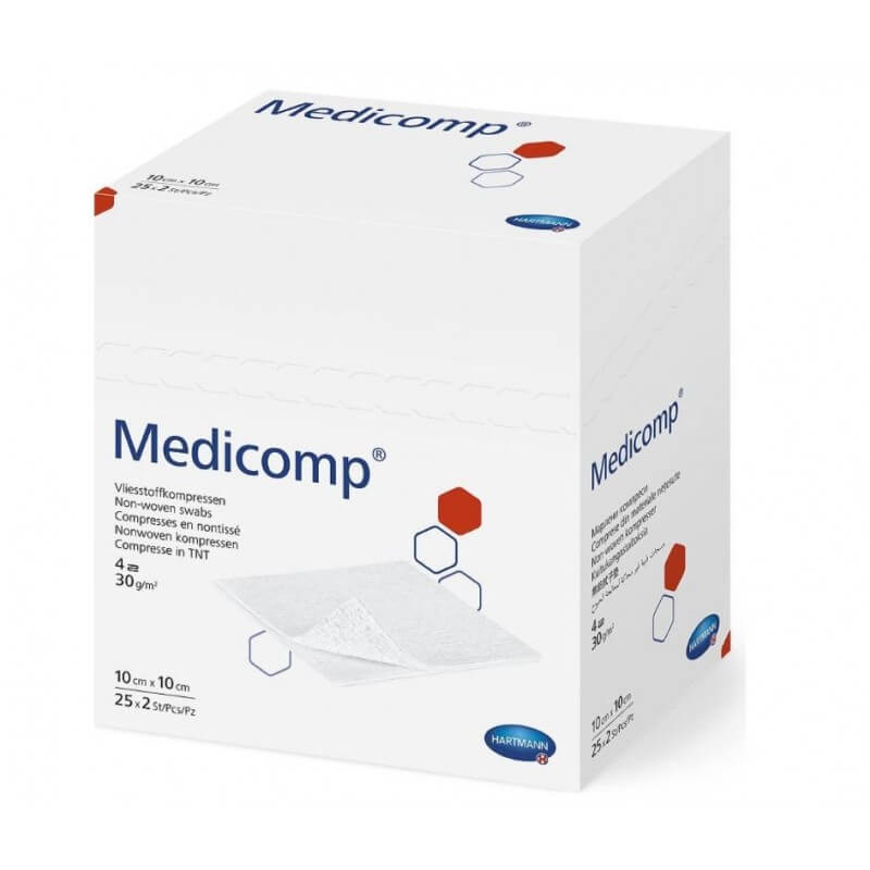 Medicomp Bl 4 fach S30 10x10cm steril (25x2 Stk)