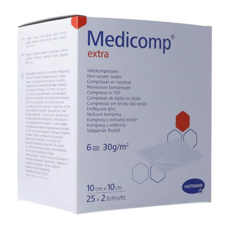 Medicomp Extra 6 fach S30 10x10cm steril (25x2 Stk)