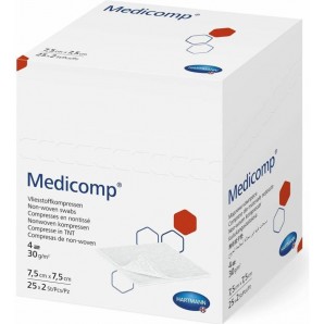 Medicomp Bl 4 fach S30 7.5x7.5cm steril (25x2 Stk)