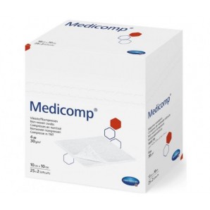 Medicomp Bl 4 fach S30 10x10cm steril (40x5 Stk)