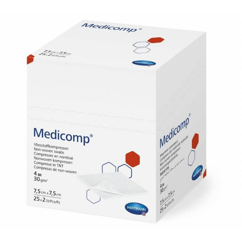 Medicomp Bl 4 fach S30 7.5x7.5 steril (100x2 Stk)