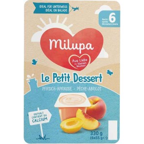 Milupa le Petit Dessert Pfirsich Aprikose (6x55g)