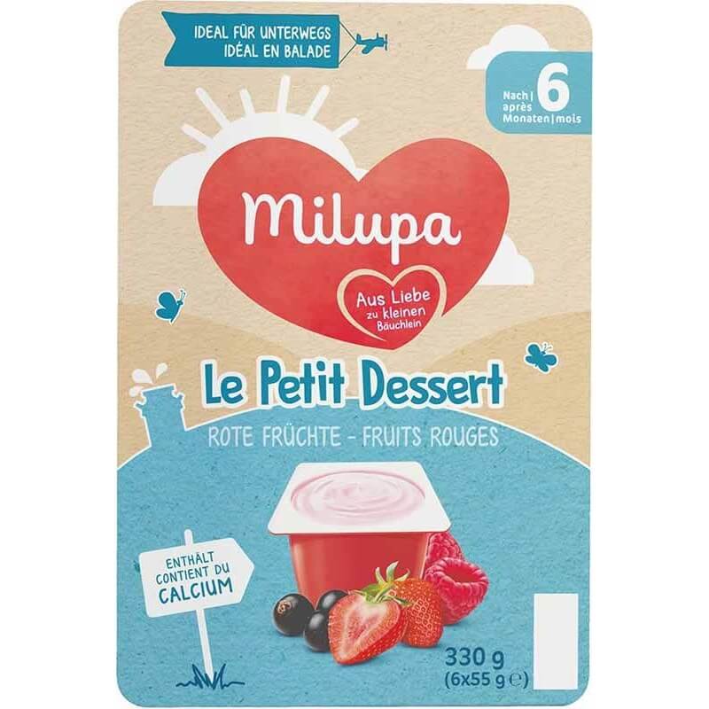 Milupa Le Petit Dessert Rote Früchte (6x55g)