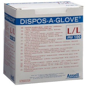 DISPOS-A-GLOVE Untersuchungshandschuhe, Grösse L, steril (100 Stk)
