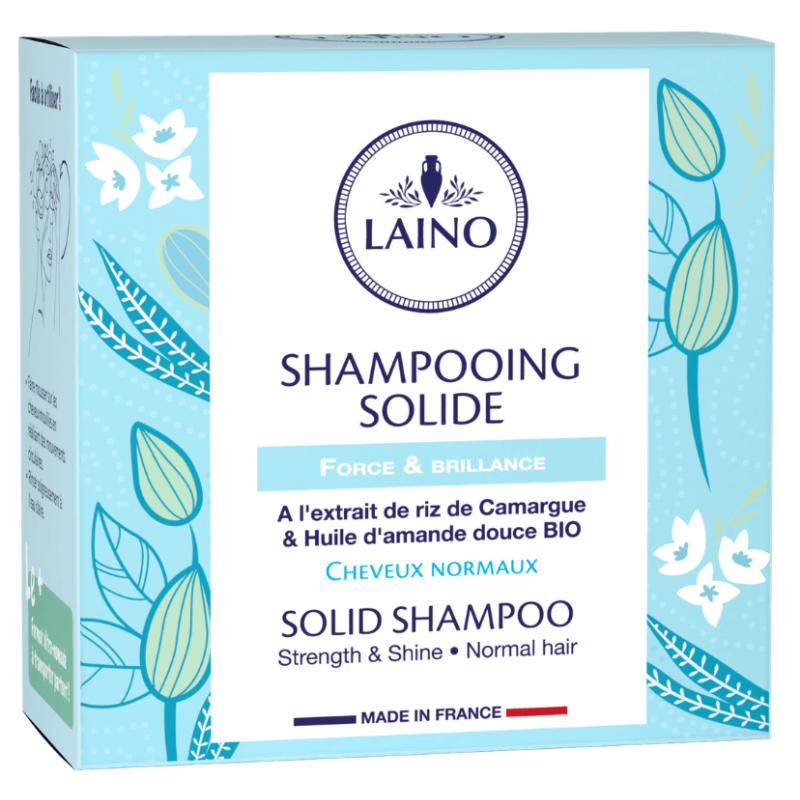 LAINO shampooing solide force et brillance (60g)