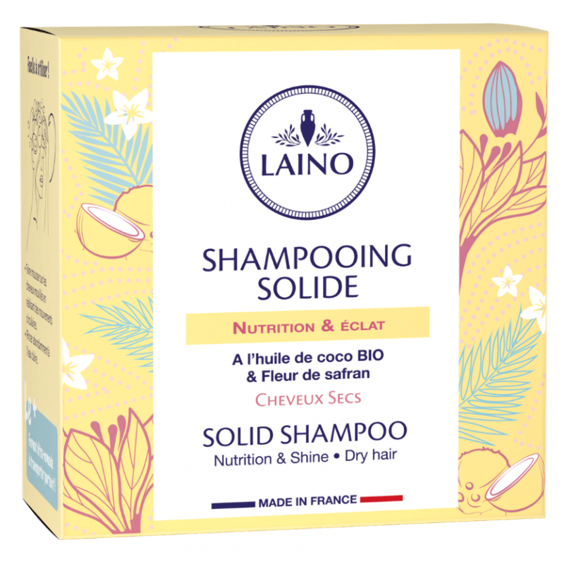 LAINO shampoing solide nutrition et éclat (60g)
