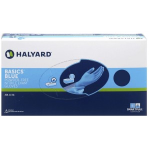 HALYARD Basics Blue Nitrilhandschuhe puderfrei blau Grösse M (200 Stk)