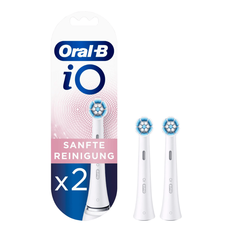 Oral-B iO Sanfte Reinigung Aufsteckbürsten weiss (2 Stk)