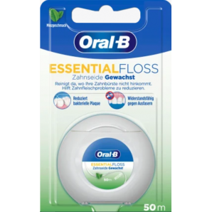 Oral-B Essentialfloss Zahnseide gewachst Mint (50m)