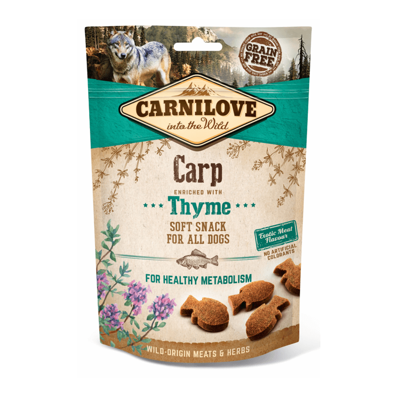 CARNILOVE Adult Soft Snack Karpfen mit Thymian (10x200g)