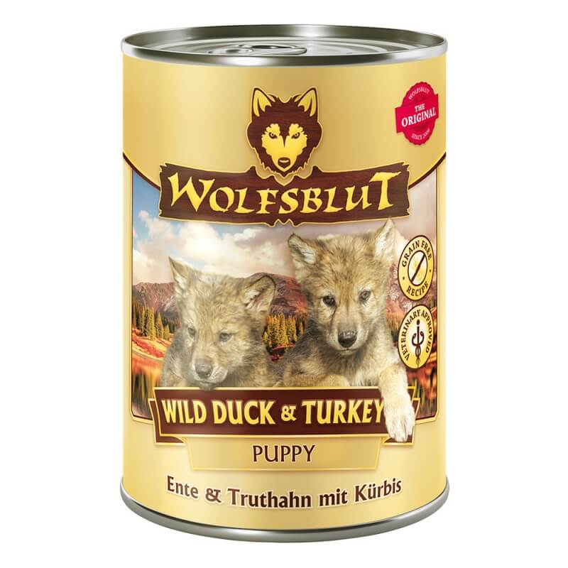 Wolfsblut Puppy Ente & Truthahn mit Kartoffel (395g)