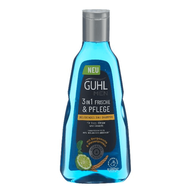 GUHL Men 3in1 Frische & Pflege Shampoo (250ml)