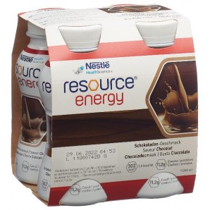 Nestlé Resource Energy Drink Schokolade (4x200ml)