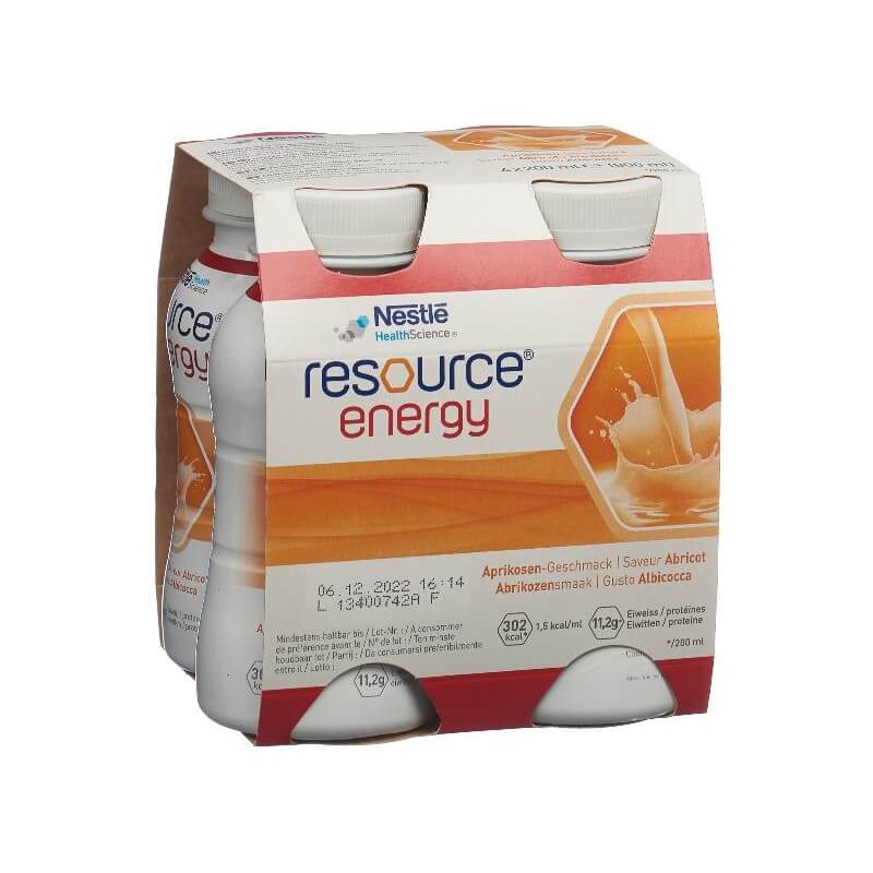 Nestlé Resource Energy Drink Aprikose (4x200ml)