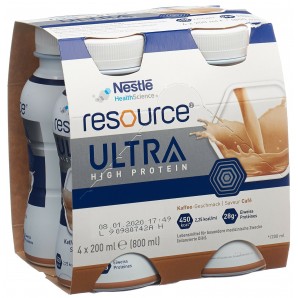 Nestlé Resource Ultra High Protein Kaffee (4x200ml)
