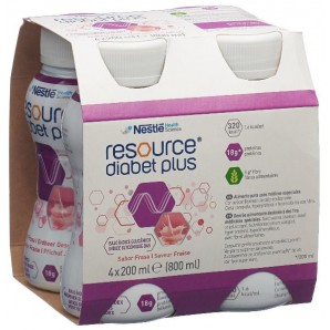 Nestlé Resource Diabet plus Erdbeere (4x200ml)