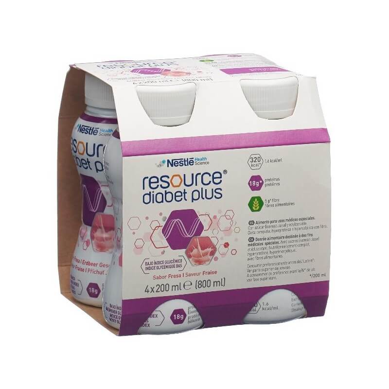 Nestlé Resource Diabet plus Erdbeere (4x200ml)