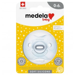 Medela Baby Schnuller Soft Silicone Unisex 0-6 Monate Blau (1 Stk)