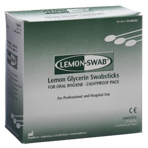 LEMON-SWAB Glycerin Wattestäbchen Zitrone (25 x 3 Stk)