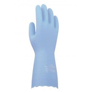 Sanor Anti Allergie Handschuhe PVC Small blau (1 Paar)