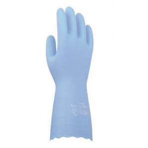 Sanor Anti Allergie Handschuhe PVC Medium blau (1 Paar)