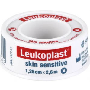 Leukoplast skin sensitive Silikon 1.25cmx2.6m Rolle (1 Stk)
