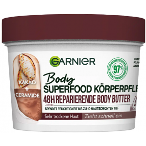GARNIER Body Superfood 48H reparierende Body Butter Kakao + Ceramide (380ml)