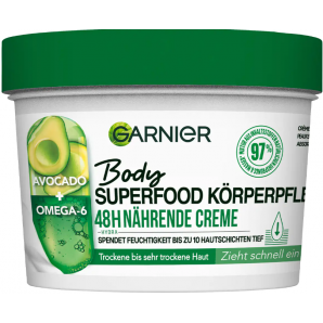 GARNIER Body Superfood 48H nährende Creme Avocado + Omega-6 (380ml)