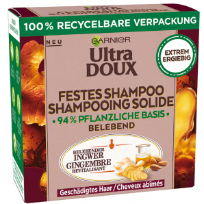 GARNIER Ultra DOUX Festes Shampoo Belebender Ingwer (60g)