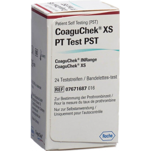 CoaguChek XS PT Test PST (24 Stk)