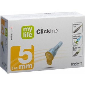 Mylife Clickfine Pen Nadeln 5mm 31G (100 Stk)