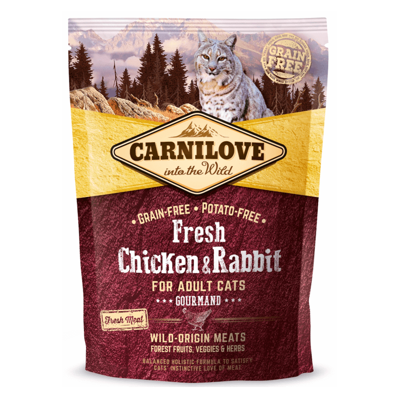 CARNILOVE Adult Fresh Huhn & Kaninchen Feinschmecker (400g)