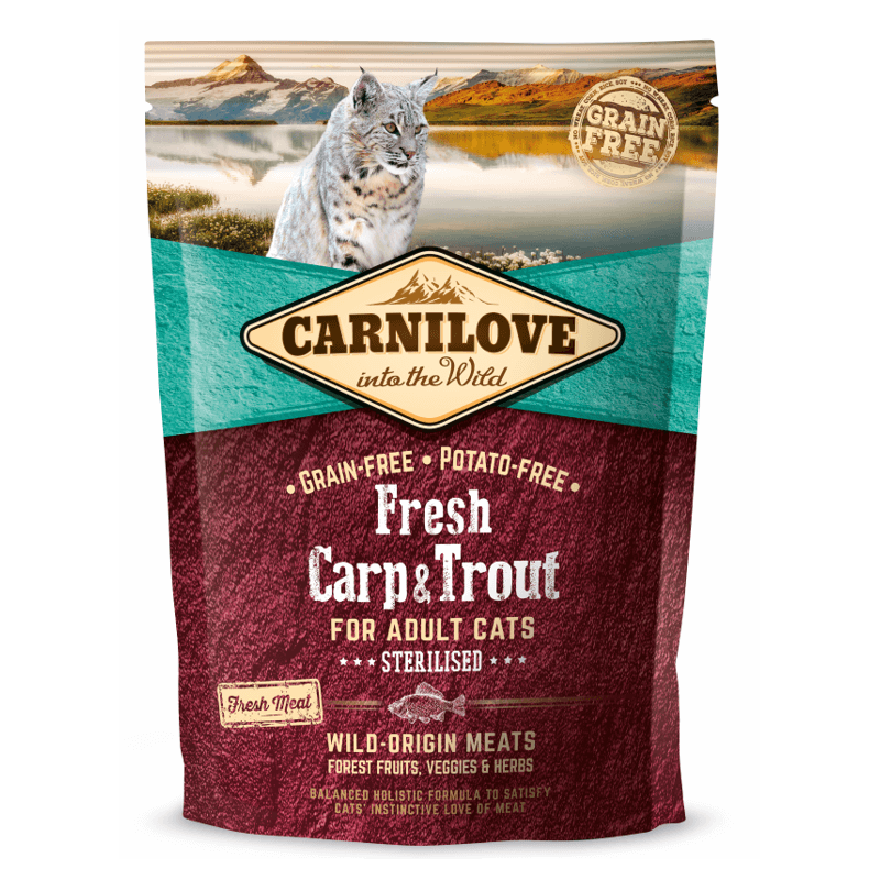 CARNILOVE Adult Fresh Karpfen & Forelle Sterilisierte Katzen (400g)