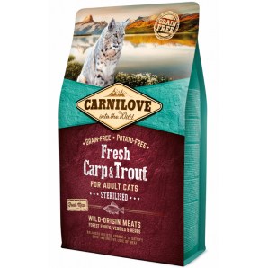CARNILOVE Adult Fresh Karpfen & Forelle Sterilisierte Katzen (2kg)