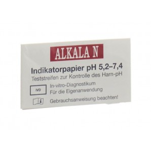 Alkala N Indikatorpapier pH 5.2-7.4 (1 Stk)