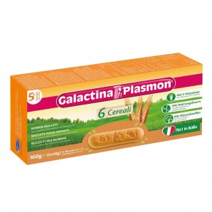 Galactina Plasmon 6 Cereali Kinder-Biscuits (4x40g)