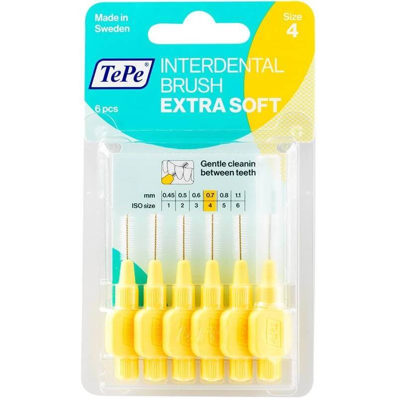 TePe Interdental Brush 0.7mm Extra Soft gelb (6 Stk)