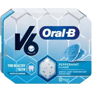 V6 Oral-B Kaugummi Peppermint Blister (10 Stk)