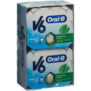 V6 Oral-B Kaugummi Spearmint Blister (12x10 Stk)