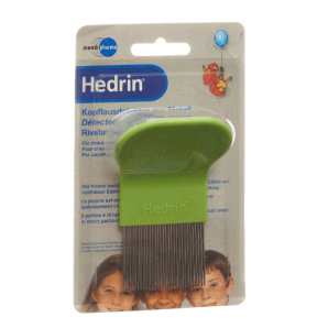 HEDRIN head louse detector made of metal louse comb