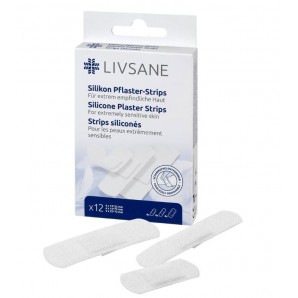 Livsane Silikon Pflaster-Strips Ass (12 Stk)
