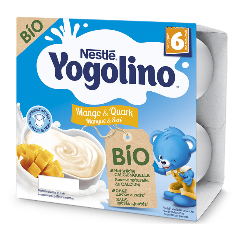 Nestle Yogolino Bio Mango & Quark 6+M (4x90g)