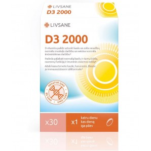 Livsane Vitamin D3 2000 (30...