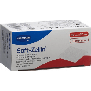 Soft-Zellin Isopropyl Alkoholtupfer 60 x 30mm (100 Stk)