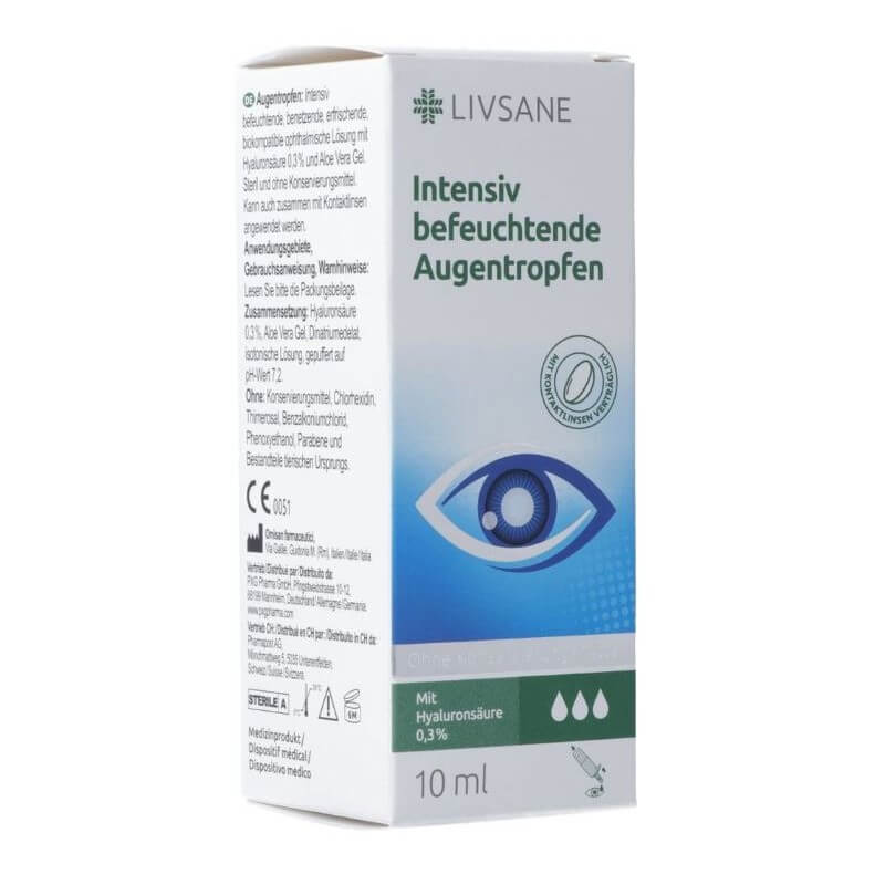 Livsane Intensiv befeucht Augentropfen (10ml)
