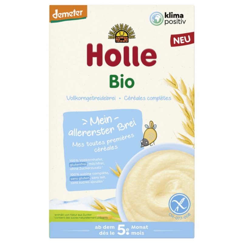 Holle Bio Vollkorngetreidebrei Hafer glutenfrei (250g)